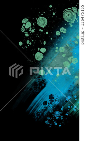 Modern blue flow background on black. Liquid shape in color banner. Modern blue flow background on black. Liquid shape in color banner. 136475155