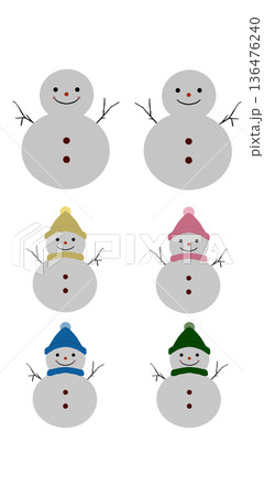 雪だるまセット 136476240