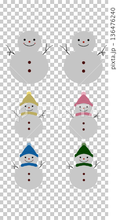 雪だるまセット 136476240