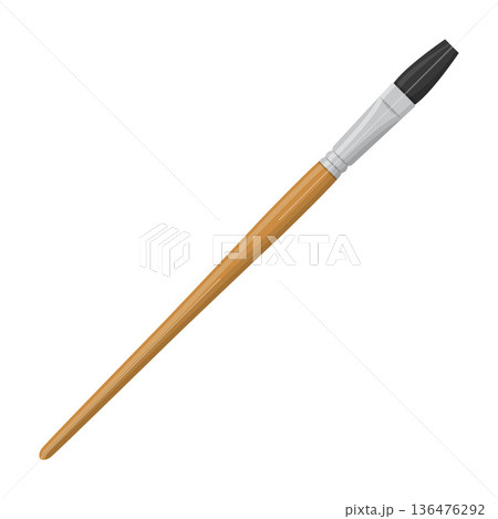 Paint Brush Cartoon Vector Illustration Paint Brush Cartoon Vector Illustration 136476292