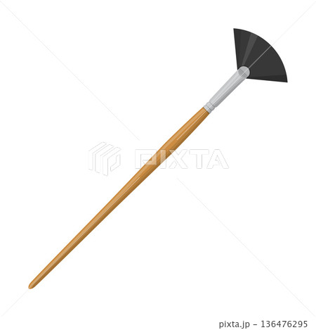 Fan Paint Brush Cartoon Vector Illustration 136476295