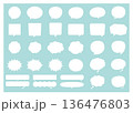 シンプルな吹き出しデザインセット 136476803