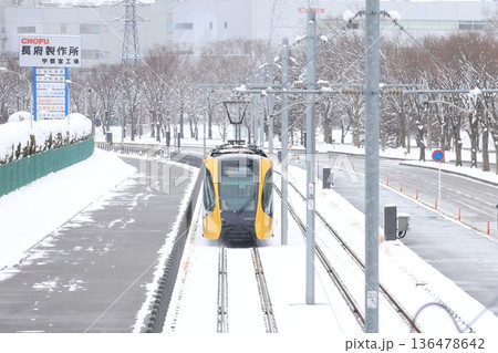 宇都宮ライトレール 冬景色 宇都宮ライトレール 冬景色 136478642