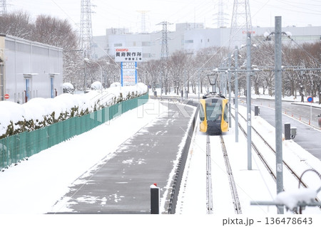 宇都宮ライトレール 冬景色 宇都宮ライトレール 冬景色 136478643