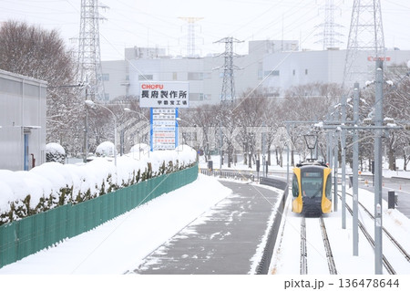 宇都宮ライトレール 冬景色 宇都宮ライトレール 冬景色 136478644