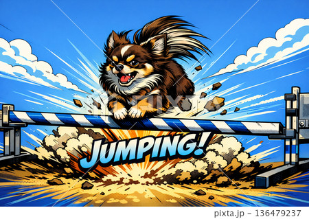 アジリティドッグ ドッグスポーツ チワワ アジリティドッグ ドッグスポーツ チワワ 136479237