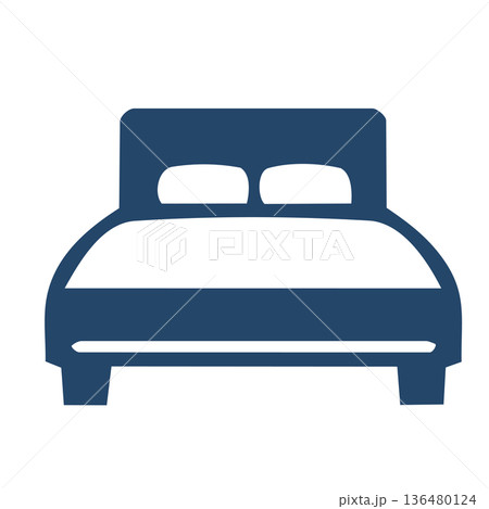 ベッドのアイコン　Bed icon 136480124