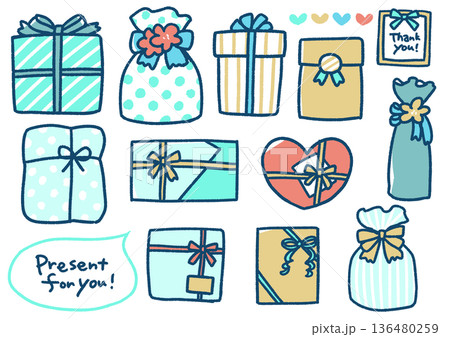 手書きのプレゼント 136480259