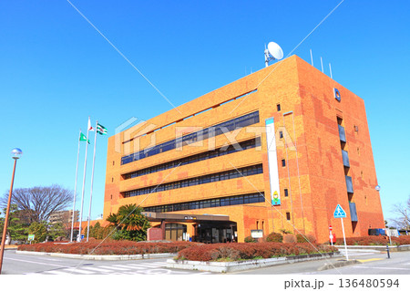 愛知県幸田町、幸田町役場の風景 愛知県幸田町、幸田町役場の風景 136480594