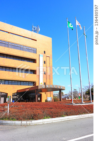 愛知県幸田町、幸田町役場の風景 愛知県幸田町、幸田町役場の風景 136480597