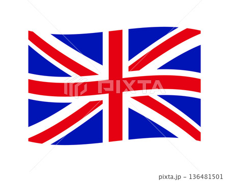 イギリスの国旗のイラスト素材4 136481501