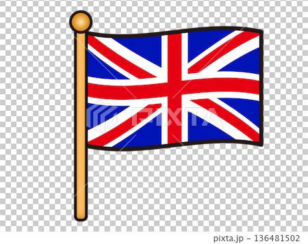 英國國旗插畫素材 5 136481502