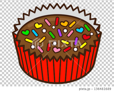 平成女児チョコのイラスト素材3 平成女児チョコのイラスト素材3 136481689
