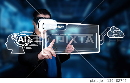 Modern AI Chatbot Technology in Virtual Reality with Machine Learning and Natural Language Processing for Automation and Personal Assistance XDMCP 136482745