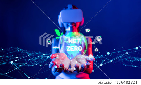 Net zero concept with sustainability EIDE Net zero concept with sustainability EIDE 136482821