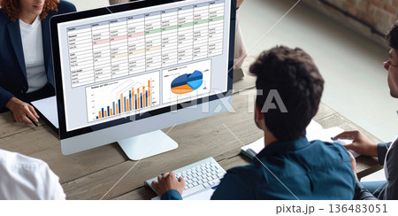 Business data dashboard provide business intelligence analytic brisk 136483051