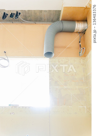 レンジフード換気扇取付工事　リフォーム　キッチン　マンション 136483376