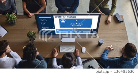 Customer experience and review analysis by brisk computer software 136483630