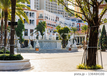 King of the Sun Fountain in Soft Morning Light King of the Sun Fountain in Soft Morning Light 136484100