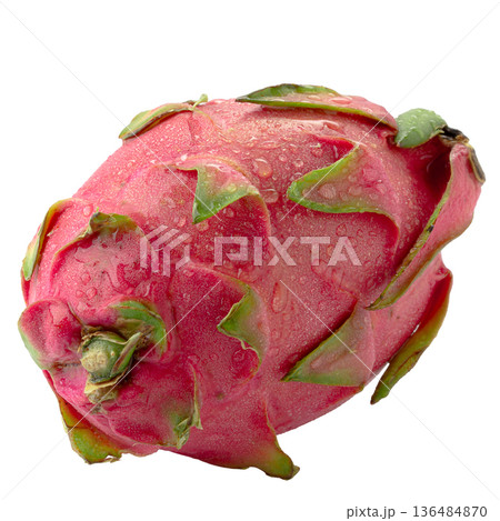 Dragon Fruit or Pitaya isolated on white background. Dragon Fruit or Pitaya isolated on white background. 136484870