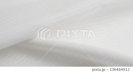 White cotton texture with elegant waves White cotton texture with elegant waves 136484912