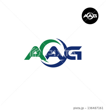Letter AAG Logo Design Readymade Initial Letter AAG Logo Design Readymade Initial 136487161