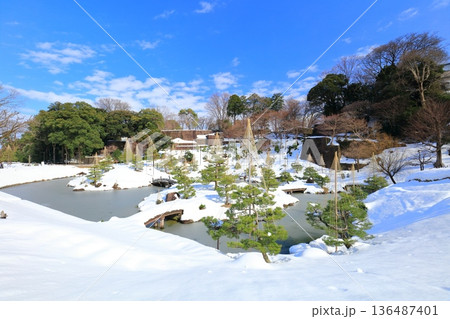 【石川県】白銀の金沢城 玉泉院丸庭園 【石川県】白銀の金沢城 玉泉院丸庭園 136487401
