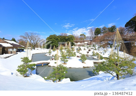 【石川県】白銀の金沢城 玉泉院丸庭園 【石川県】白銀の金沢城 玉泉院丸庭園 136487412