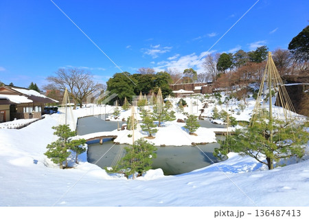 【石川県】白銀の金沢城　玉泉院丸庭園 136487413