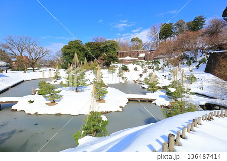 【石川県】白銀の金沢城 玉泉院丸庭園 【石川県】白銀の金沢城 玉泉院丸庭園 136487414