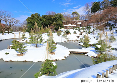 【石川県】白銀の金沢城 玉泉院丸庭園 【石川県】白銀の金沢城 玉泉院丸庭園 136487416
