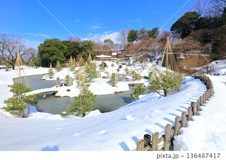 【石川県】白銀の金沢城　玉泉院丸庭園 136487417