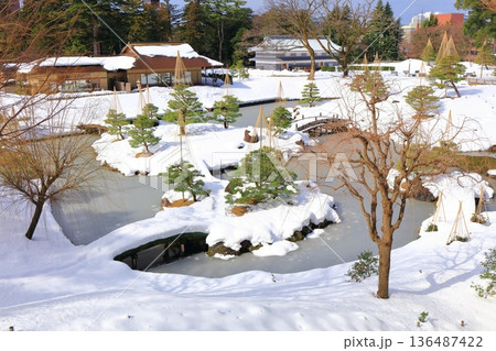 【石川県】白銀の金沢城　玉泉院丸庭園 136487422