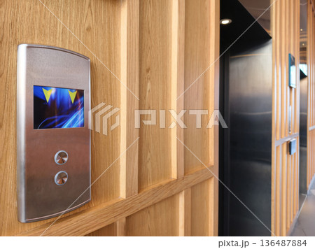 Metalic elevator button for up and down 136487884