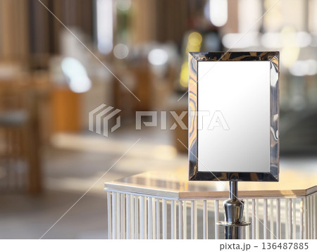blank advertisement signon the wall blank advertisement signon the wall 136487885