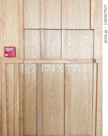 The label of fire hose cabinet 136487927