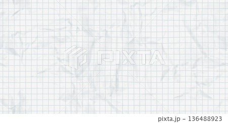 Crumpled paper sheet with grey grid checkered overlay and halftone dotted texture. Seamless pattern, modern retro abstract background vector illustration for grunge mixed media design Crumpled paper sheet with grey grid checkered overlay and halftone dotted texture. Seamless pattern, modern retro abstract background vector illustration for grunge mixed media design 136488923