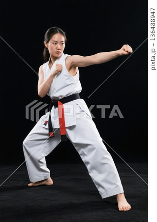 テコンドー 勢い 迫力 136488947