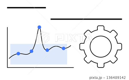 Data analysis, process optimization, business strategy, engineering solutions, workflow improvement, automation. Line graph with data points and gear icon. Data analysis and process optimization Data analysis, process optimization, business strategy, engineering solutions, workflow improvement, automation. Line graph with data points and gear icon. Data analysis and process optimization 136489142