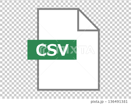 CSV 檔案標記圖標 136491381
