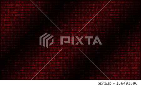 Digital Gridlock - Crimson Binary Array and Cyberpunk Network Integrity Patterns Digital Gridlock - Crimson Binary Array and Cyberpunk Network Integrity Patterns 136491596