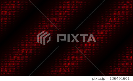 Digital Gridlock - Crimson Binary Array and Cyberpunk Network Integrity Patterns 136491601