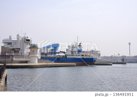 兵庫県尼崎市　尼崎閘門　尼ロックの桜風景 136491951