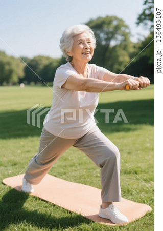 シニア 先輩 年上 136493107