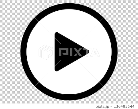 Video play button icon (mark) 136493544