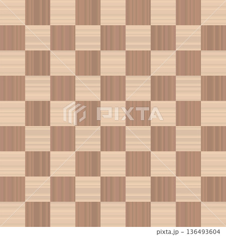 市松模様　木目　寄木細工　正方形　1 136493604