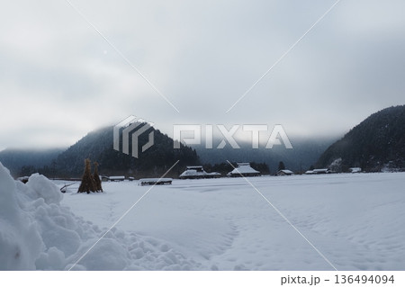美山の冬景色 美山の冬景色 136494094