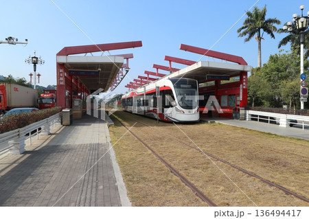 広州 路面電車の停留所 広州 路面電車の停留所 136494417