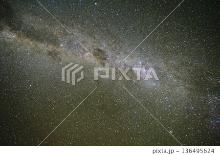 南半球の星空/ニュージーランド クイーンズタウン 南半球の星空/ニュージーランド クイーンズタウン 136495624