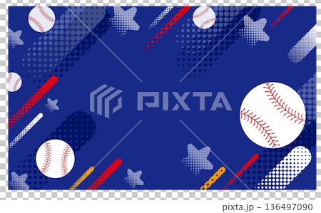 全壘打背景插圖 136497090